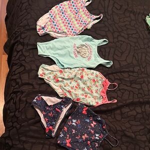 Girls' Colorful Swimsuit Set